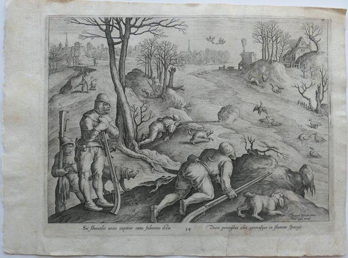 Johannes Stradanus (Jan van der Straet), Philips Galle, Antiek en Kunst, Antiek | Overige Antiek