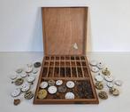 Groot lot zakhorloge onderdelen - Opwindassen, Uurwerken met, Antiek en Kunst