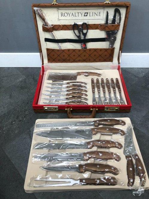 Royalty Line - Tafelservies (25) - Staal, RVS, Antiek en Kunst, Antiek | Keukengerei