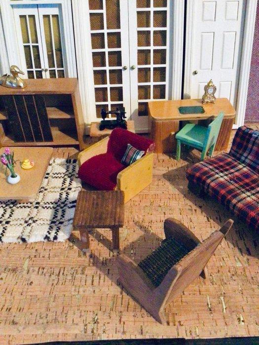 Handgemaakt - Poppenhuis - 1950-1960 - Duitsland, Antiek en Kunst, Antiek | Speelgoed