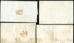 Italiaanse oude staten - Napels 1858 - 4 documenten met, Gestempeld