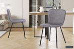 Eetkamerstoel Susan PU Taupe Poten metaal en bekleding PU, Ophalen of Verzenden, Nieuw, Stof, Modern