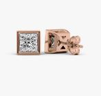 Oorstekers - 14 karaat Roségoud - 1.82ct. tw. - Diamant