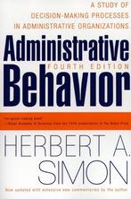 Administrative Behavior 9780684835822 Herbert A. Simon, Boeken, Verzenden, Gelezen, Herbert A. Simon