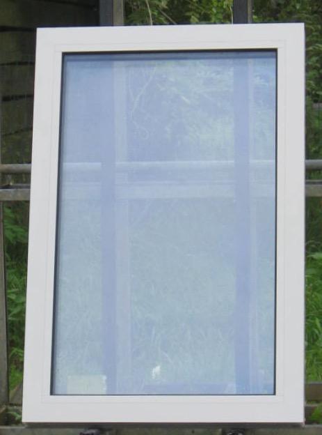 aluminium raam , chassis , venster 65 x 98 zijdegrijs 7044, Doe-het-zelf en Bouw, Raamkozijnen en Schuifdeuren, Inclusief glas