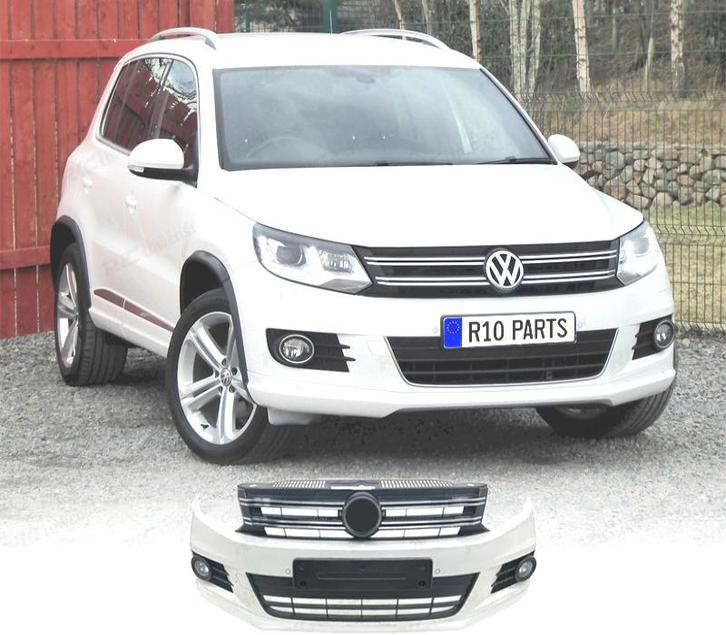 PARE-CHOCS AVANT VOLKSWAGEN VW TIGUAN 13-16 LOOK R-LINE, Auto-onderdelen, Carrosserie, Verzenden