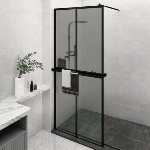 vidaXL Paroi de douche avec Ã©tagÃ¨re Noir 100x195cm, Doe-het-zelf en Bouw, Sanitair, Verzenden