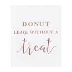 Uitdeelzakjes Donut Leave Papier 17cm 20st, Hobby en Vrije tijd, Feestartikelen, Nieuw, Verzenden