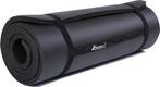 Tresko  Fitnessmat - 185x60 cm - 1,5 cm dik - Zwart, Verzenden, Nieuw