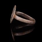 Viking Anneau en bronze avec une bête (Sans Prix de Réserve)