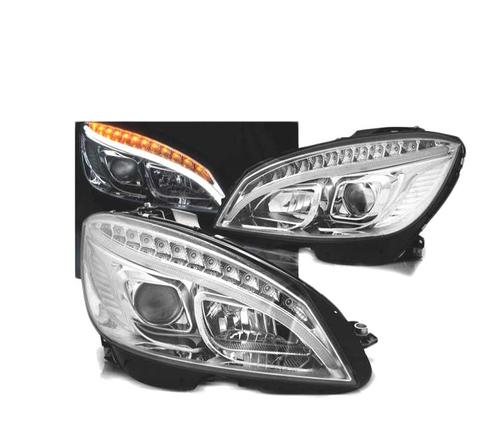 Phares Pour Mercedes W204 07-10 Led Tube Light Chromé, Auto-onderdelen, Verlichting, Verzenden