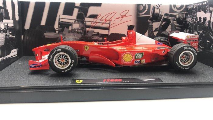 Hot Wheels Elite 1:18 - Modelauto - Ferrari F1-2000 GP Japan, Hobby en Vrije tijd, Modelauto's | 1:5 tot 1:12