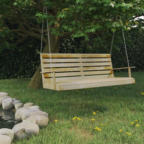 vidaXL Schommelbank 155x65x60 cm geïmpregneerd grenenhout, Tuin en Terras, Overige Tuin en Terras, Nieuw, Verzenden