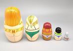 “Happy Hot Girls 5” Wooden Matryoshka Set – HAPPY on the