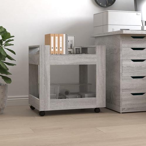 vidaXL Bureaukastje 60x45x60 cm bewerkt hout grijs sonoma, Huis en Inrichting, Overige Huis en Inrichting, Nieuw, Verzenden