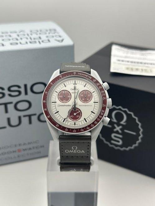 Omega x Swatch - MoonSwatch - Mission to Pluto - Zonder, Handtassen en Accessoires, Horloges | Heren