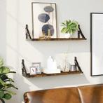 vidaXL Wandschappen 2 st 60x15x15,5 cm gerookt eikenkleurig, Verzenden, Nieuw