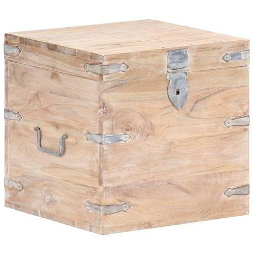 vidaXL Opbergkist 40x40x40 cm massief acaciahout, Huis en Inrichting, Kasten | Overige, Nieuw, Verzenden