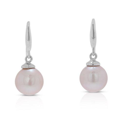 Oorbellen - 18 karaat Witgoud Parel, Handtassen en Accessoires, Oorbellen