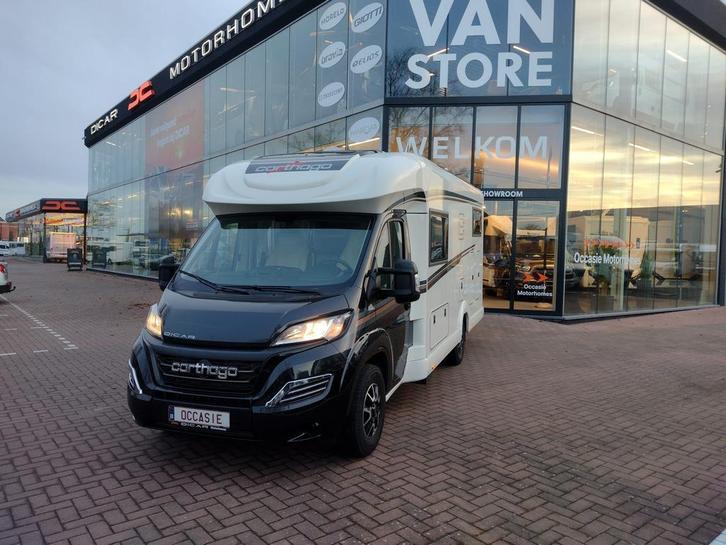 Carthago C-Tourer T143 LE slechts 9256 km en twinbed 73365, Caravanes & Camping, Camping-cars