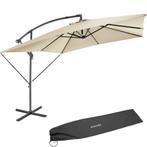 Parasol Apollon met slinger 2,5 x 2,5 m - beige, Tuin en Terras, Nieuw, Verzenden