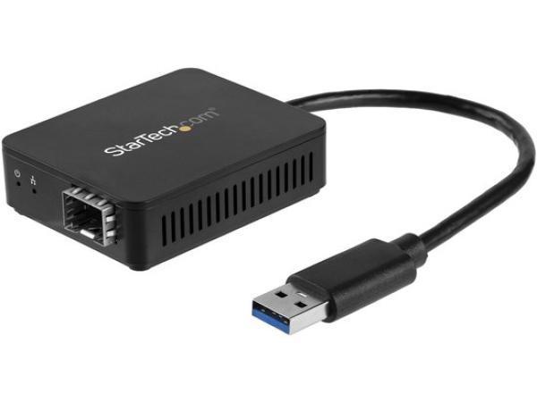 Veiling - USB Adaptor Startech US1GA30SFP SFP Black, Hobby en Vrije tijd, Elektronica-componenten, Gebruikt