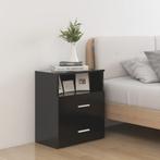 vidaXL Nachtkastje 50x32x60 cm zwart, Huis en Inrichting, Slaapkamer | Nachtkastjes, Verzenden, Nieuw