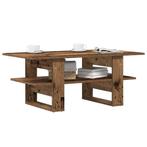 vidaXL Salontafel 102x55x42 cm bewerkt hout oud houtkleurig, Huis en Inrichting, Tafels | Salontafels, Verzenden, Nieuw