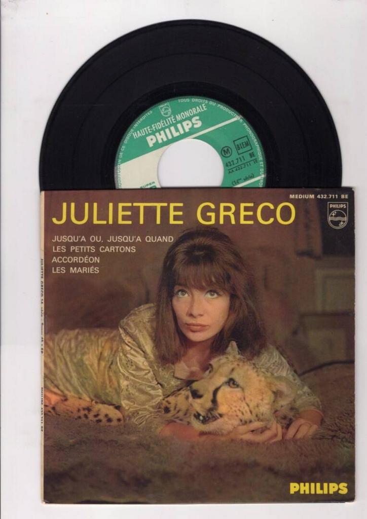Juliette Gréco – Jusquà Où, Jusquà Quand (EP) (1-7-Vinyl-, Cd's en Dvd's, Vinyl Singles, Ophalen of Verzenden