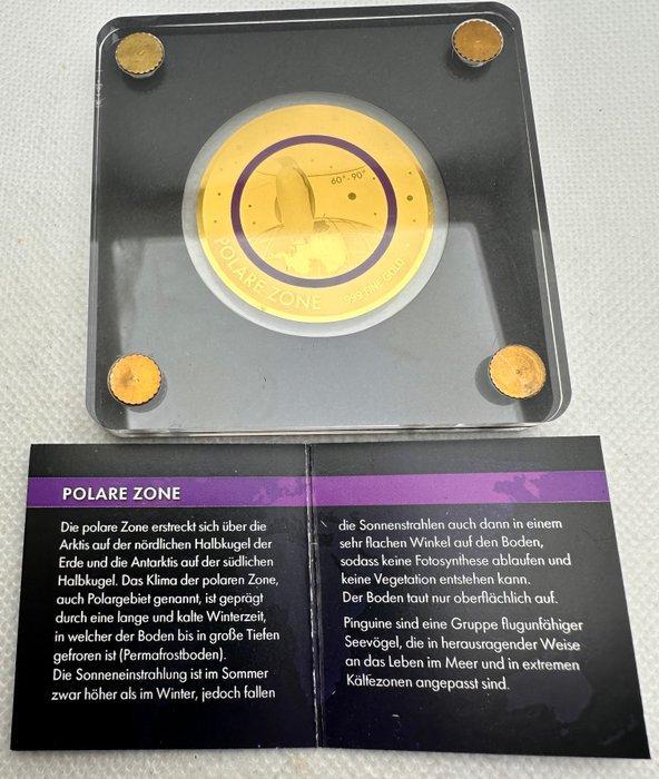 Tsjaad. 5000 Francs Polar Zone, oro 1/200 Oz (.999) (Zonder, Postzegels en Munten, Munten | Europa | Niet-Euromunten