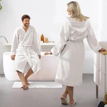 Tweedekans | Moodit Badjas Reese, Wit - L - Unisex -, Ophalen of Verzenden