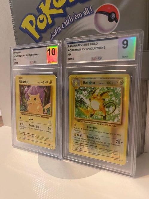 Wizards of The Coast - 2 Graded card - RAICHU REVERSE #36 +, Hobby & Loisirs créatifs, Jeux de cartes à collectionner | Pokémon