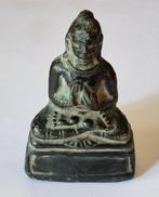 Vallée de Swat ou Cachemire Bronze Statue de Bouddha assis, Antiek en Kunst