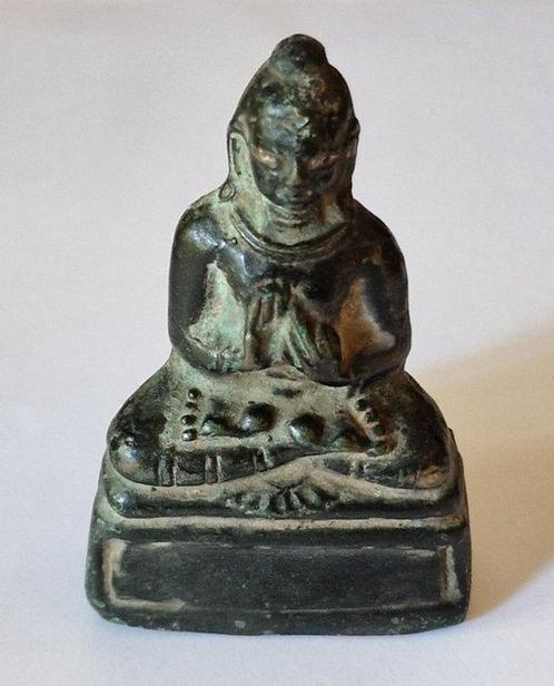 Vallée de Swat ou Cachemire Bronze Statue de Bouddha assis, Antiek en Kunst, Antiek | Overige Antiek