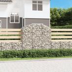 vidaXL Schanskorf gewelfd 150x50x140/160 cm gegalvaniseerd, Tuin en Terras, Verzenden, Nieuw