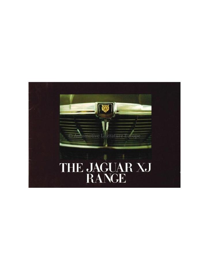 1974 JAGUAR XJ PROGRAMMA BROCHURE ENGELS, Boeken, Auto's | Folders en Tijdschriften, Ophalen of Verzenden