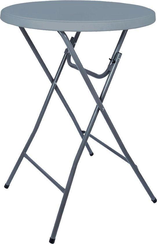 Tweedekans | BRASQ Statafel Grijs ø80 x 110 cm - Bartafel -, Huis en Inrichting, Keuken | Textiel, Ophalen of Verzenden