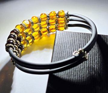 bracelet multicolore en ambre balte – bijoux dénergie brute