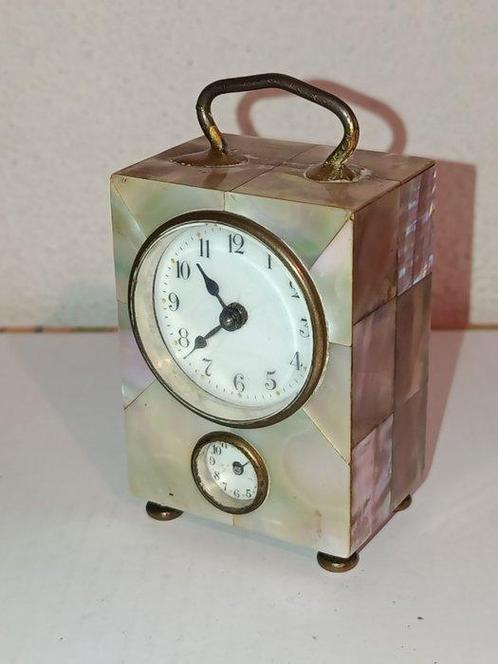 Wekker - Glas, Messing - 1920-1930, Antiek en Kunst, Antiek | Klokken