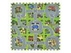 Veiling - Kinderpuzzelmat  - 9-delig - Stad met straten desi, Kinderen en Baby's, Nieuw