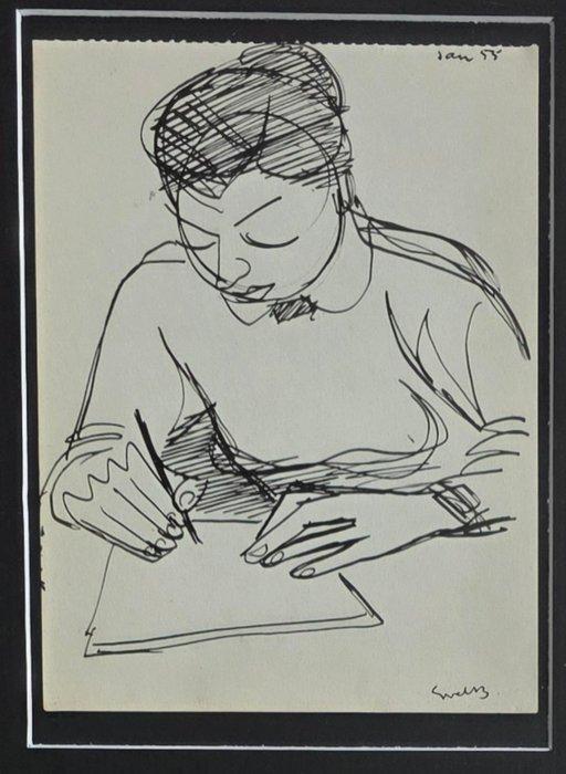 Siep Van Den Berg (1913-1998) - Naakte vrouw, Antiek en Kunst, Kunst | Schilderijen | Modern