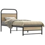 vidaXL Bedframe zonder matras bewerkt hout gerookt eiken, Verzenden, Nieuw