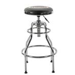 In hoogte verstelbare barkruk – gitaarkruk  74 - 86 cm met, Ophalen of Verzenden, Nieuw