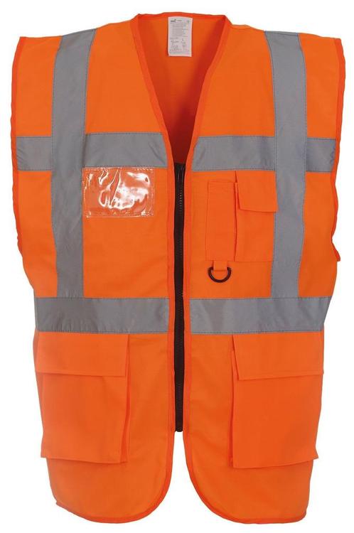 Veiligheidshesje met rits oranje, Doe-het-zelf en Bouw, Veiligheidskleding, Verzenden