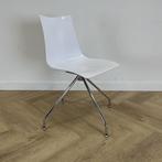 scab Zebra design stoel, draaistoel,  Wit - chroom, Gebruikt, Eén