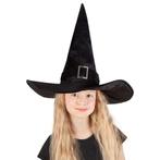 Halloween Heksen Hoed Kind Zwart, Verzenden, Nieuw