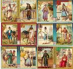 41 anciens chromos liebig ( bon etat recto verso) - Carte, Gelopen