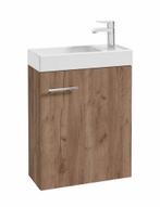 Toiletmeubel Keno 50 x 23 cm Bruin Eiken Fonteinmeubel, Verzenden, Nieuw