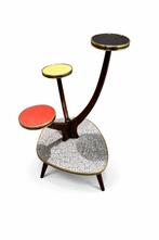 Bijzettafel - Messing - Vintage plantenstandaard