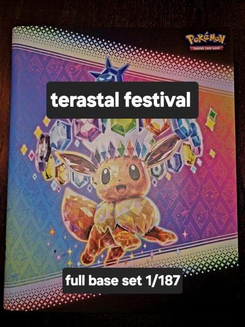 Pokémon Complete Set - TERASTAL FESTIVAL FULL SET 1/187, Hobby en Vrije tijd, Verzamelkaartspellen | Pokémon